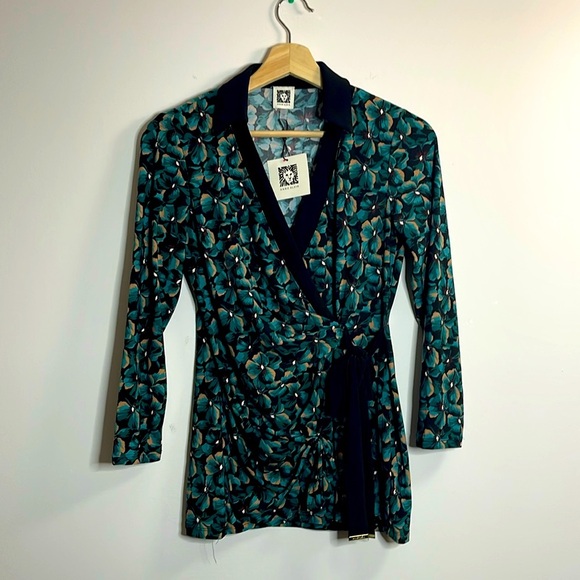 Anne Klein Faux Wrap Blouse - Picture 1 of 4
